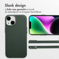 Accezz MagSafe Leather Backcover Apple iPhone 14 - Cedar Green