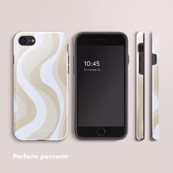 Selencia Vivid Backcover Apple iPhone SE (2022 / 2020) / 8 / 7 - Desert Waves Beige