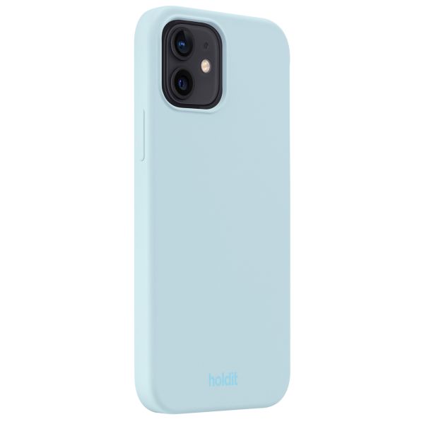 Holdit Silicone Case Apple iPhone 12 (Pro) - Mineral Blue