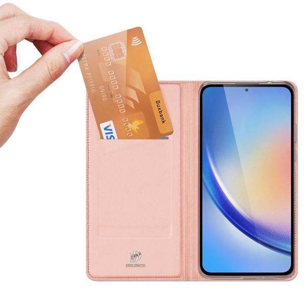 Dux Ducis Slim Softcase Bookcase Samsung Galaxy A35 - Rosé Goud