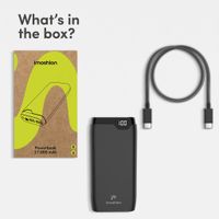 imoshion Powerbank 27,000 mAh - Quick Charge and Power Delivery - Black