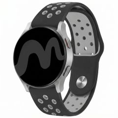 imoshion Siliconen sportbandje  - Universeel 18 mm aansluiting - Black / Grey