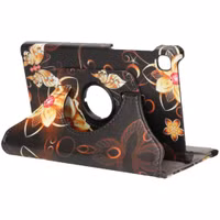 imoshion 360° Draaibare Design Bookcase Samsung Galaxy Tab A7 Lite - Butterfly Flower