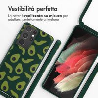 imoshion Siliconen design hoesje met koord Samsung Galaxy S21 Ultra - Avocado Green