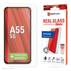 Displex Screenprotector Real Glass + Case Samsung Galaxy A55 - Transparant