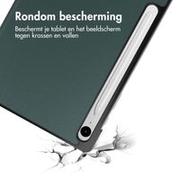 imoshion Trifold Bookcase Samsung Tab S9 FE 10.9 inch / Tab S9 11.0 inch - Donkergroen