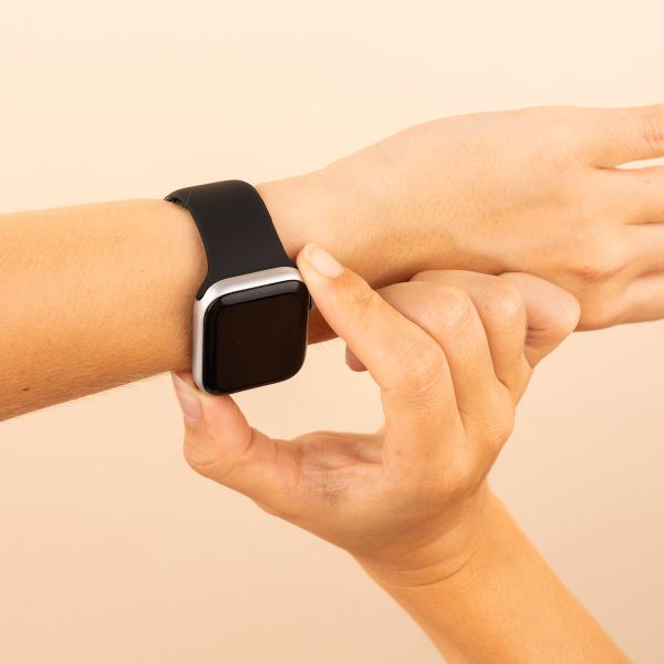 imoshion Silicone⁺ Strap Apple Watch | 38/40/41/42 mm - Size S/M - Black