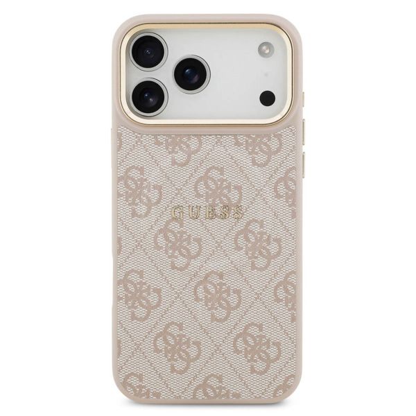 Guess Classic 4G Logo Backcover met MagSafe Apple iPhone 17 Pro - Roze