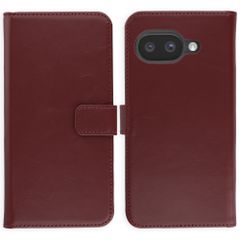 Selencia Echt Leren Bookcase Google Pixel 9A - Burgundy