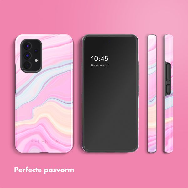 Selencia Vivid Backcover Samsung Galaxy A53 - Pastel Lipstick Marble