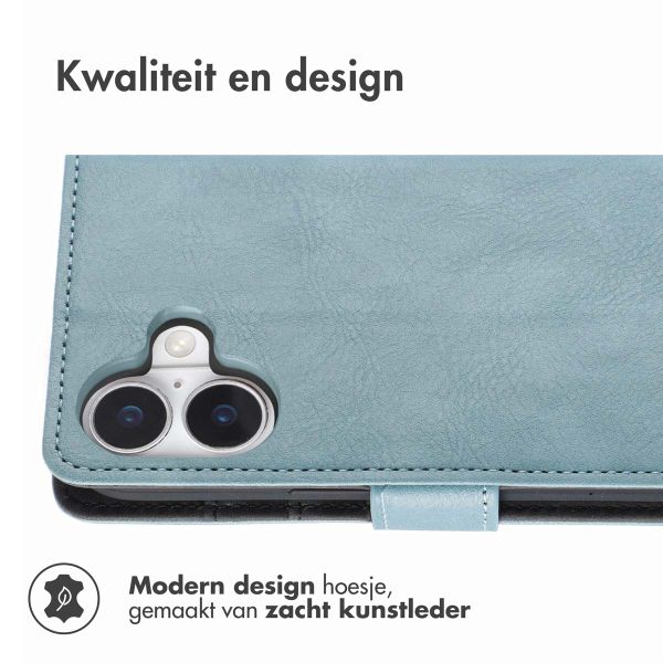 imoshion Luxe Bookcase Apple iPhone 16 - Lichtblauw