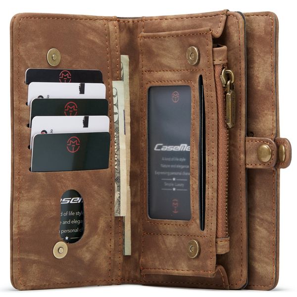 CaseMe Luxe Lederen 2 in 1 Portemonnee Bookcase Samsung Galaxy S21