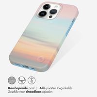 Selencia Aurora Fashion Backcover iPhone 14 Pro - Duurzaam hoesje - 100% gerecycled - Sky Sunset Multicolor