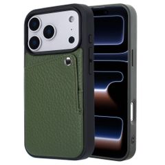 Selencia Riva Backcover met Pashouder Apple iPhone 17 Pro - Sage Green