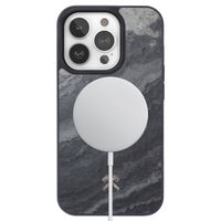 Woodcessories Bumper Case MagSafe iPhone 15 Pro Max - Stone Camo Gray Black