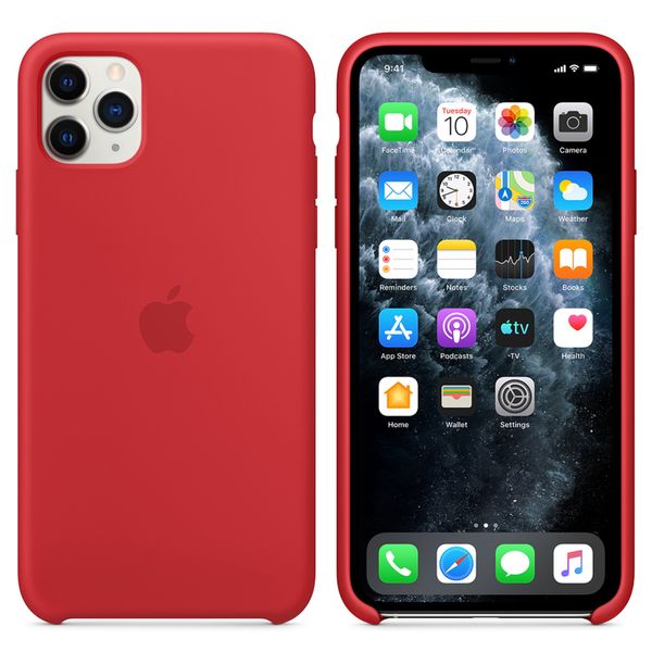 Apple Silicone Backcover Apple iPhone 11 Pro Max - Red