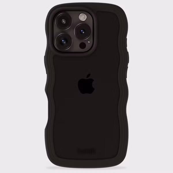 Holdit Wavy Case Apple iPhone 16 Pro - Black / Transparent
