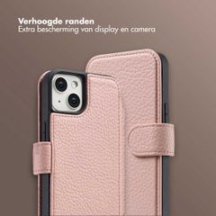 Selencia Riva Bookcase met MagSafe en Koord Apple iPhone 14 / 13 - Old Pink