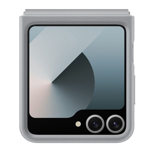 Samsung Originele KindSuit Vegan Leather Case Samsung Galaxy Z Flip 6 / Flip 7 FE - Gray