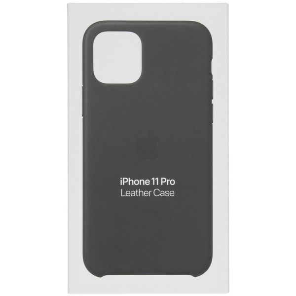 Apple Leather Backcover iPhone 11 Pro - Black