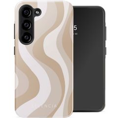 Selencia Vivid Tough Backcover Samsung Galaxy S23 - Desert Waves Beige