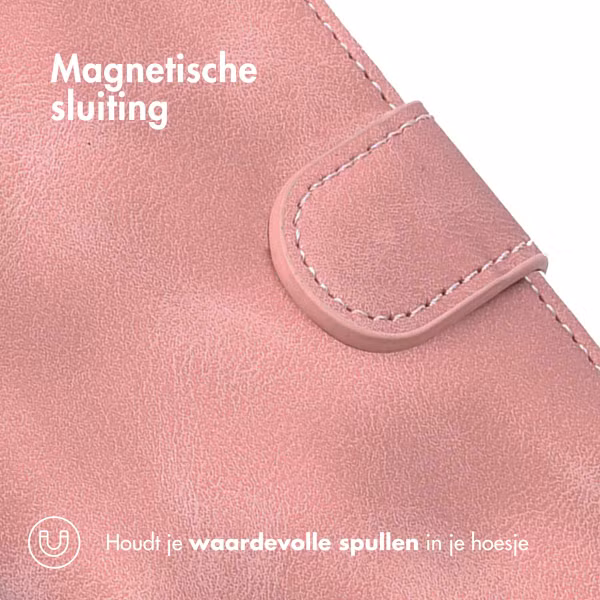imoshion Bookcase met koord iPhone 13 - Roze
