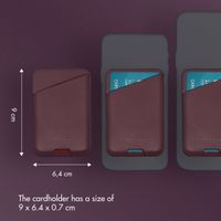 Accezz Leather Card Holder - Compatible with MagSafe and Qi2 - Heath Purple