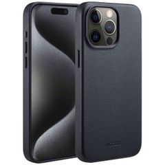 Accezz Leather Case with MagSafe Apple iPhone 15 Pro Max - Onyx Black