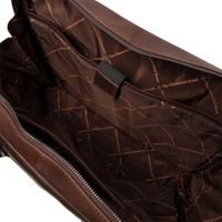 The Chesterfield Brand Manhattan Laptoptas 15-15.6 inch - Echt leer - Donkerbruin