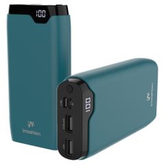 imoshion Powerbank 20.000 mAh - 22,5W Snellader - USB-C / USB-A - Petrol Green