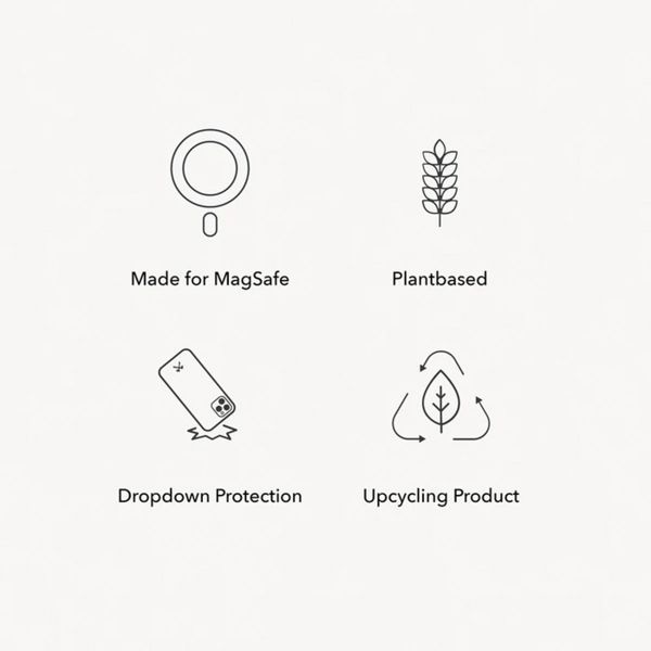 Woodcessories Bio Case MagSafe Apple iPhone 16 Pro Max - Zwart