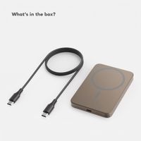 Selencia Vivid Powerbank 5,000 mAh - Wireless Powerbank - Compatible with MagSafe and Qi - Desert Gold / Choco Flower Pop
