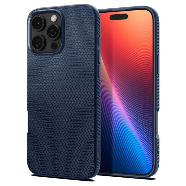 Spigen Liquid Air™ Backcover iPhone 16 Pro - Navy Blue