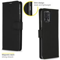 Accezz Wallet Softcase Bookcase Motorola Moto G72 - Zwart