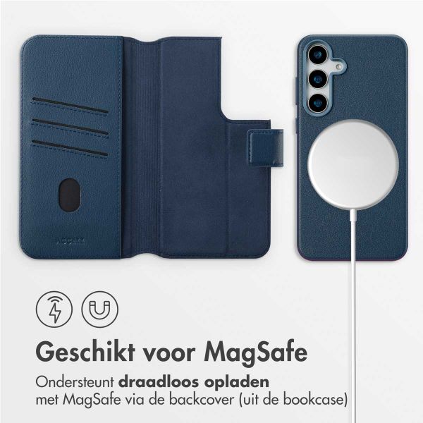 Accezz Leather Bookcase 2-in-1 met MagSafe Samsung Galaxy S25 Plus - Nightfall Blue