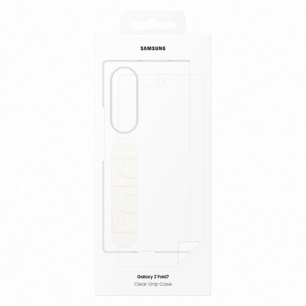 Samsung Clear Grip Case Samsung Galaxy Z Fold 7 - Transparant
