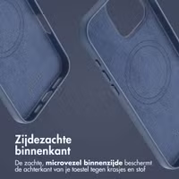 Accezz MagSafe Leather Backcover Apple iPhone 16 Pro Max - Nightfall Blue