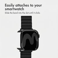 imoshion Magnetic Faux Leather Band Apple Watch | 38/40/41/42 mm - Black