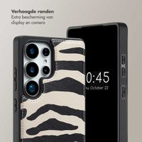 Selencia Nova Telefoonhoes met Koord en Pashouder Samsung Galaxy S25 Ultra - Zazzy Zebra