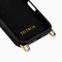 Selencia Rivièra MagSafe Backcover met afneembare haakjes Apple iPhone 16 Pro - Velvet Black
