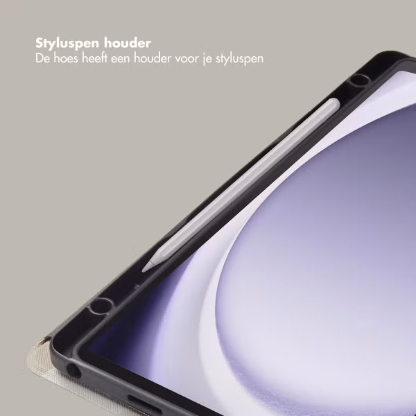 Selencia Vivid tablethoes Samsung Galaxy Tab A9 Plus - Desert Waves Beige