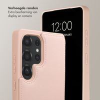 Selencia Nova Telefoonhoes met Koord en Pashouder Samsung Galaxy S25 Ultra - Dusty Rose
