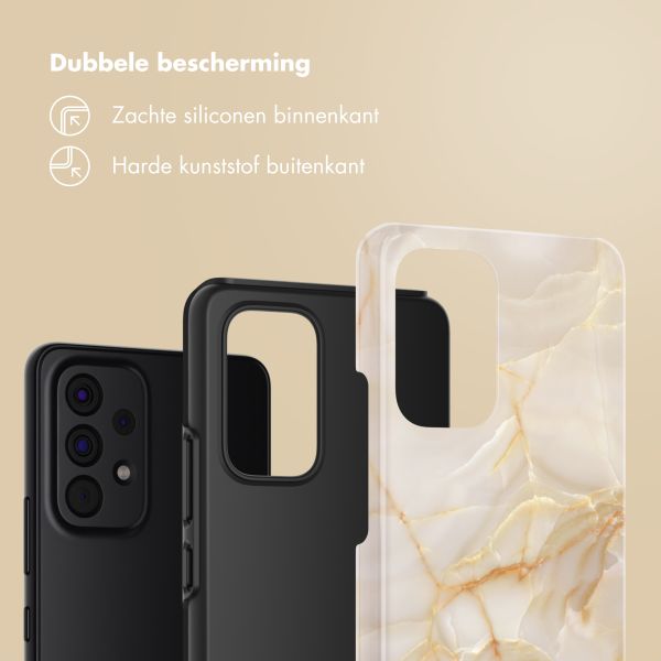 Selencia Vivid Tough Backcover Samsung Galaxy A53 - Golden Beige Marble