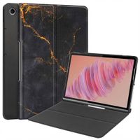 imoshion Design Bookcase Lenovo Tab Plus - Black Marble