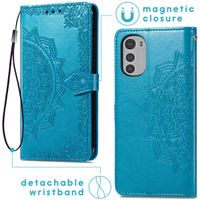 imoshion Mandala Bookcase Motorola Moto E32 / E32s - Turquoise