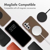 Accezz Leather Case with MagSafe Samsung Galaxy A57 (5G) - Coffee Brown