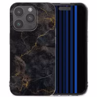 imoshion Design hoesje Apple iPhone 15 Pro - Black Marble