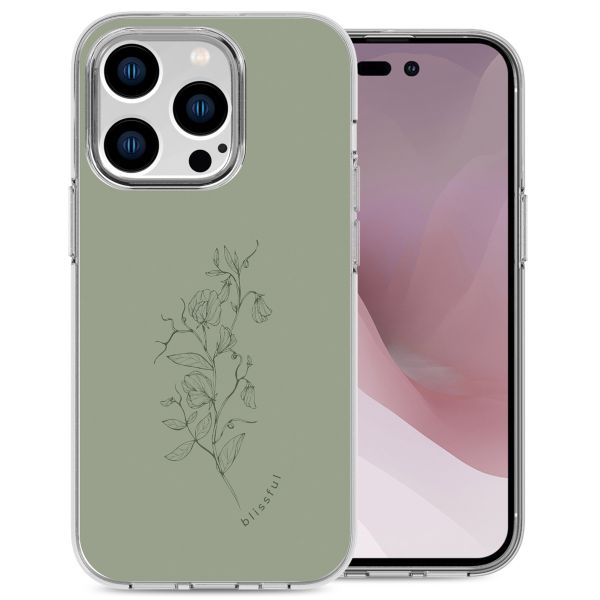 imoshion Design hoesje Apple iPhone 14 Pro - Floral Green