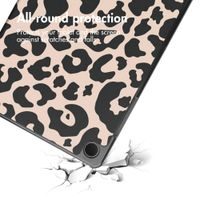 imoshion Design Trifold Bookcase Samsung Galaxy Tab A11 Plus - Leopard
