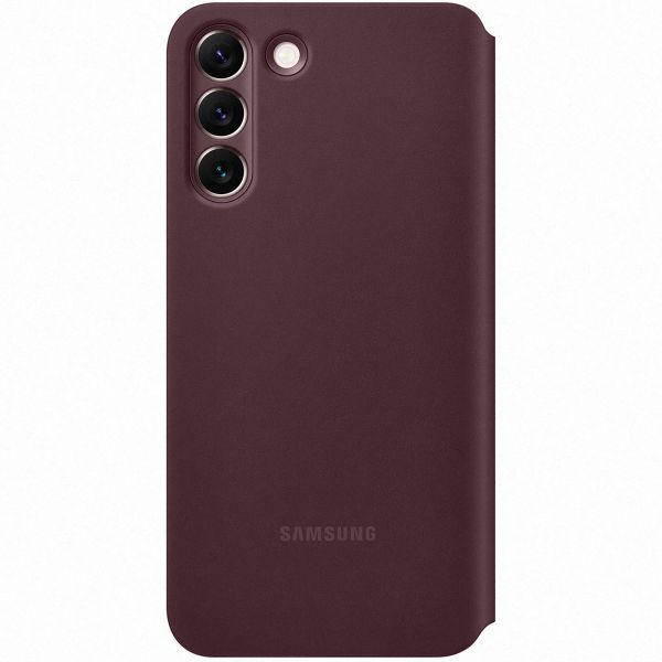 Samsung Originele Clear View Bookcase Galaxy S22 Plus - Burgundy